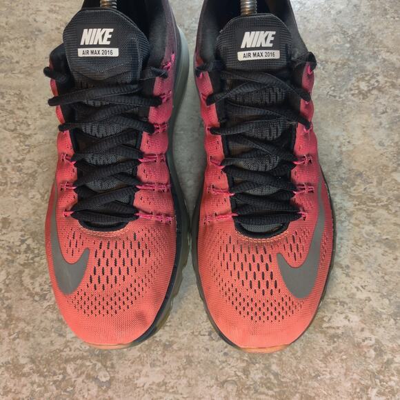 Nike Air Max Shoes Women's 8 Black Orange Pink Silver Cute Ombre Gym Running Gym - Picture 6 of 10